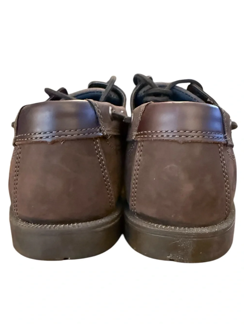 Timberland 2-Eye Boat Shoes Men’s 10.5W Wide Brown Leather Gripstick A1G8C NWOT